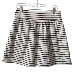 The Limited Womens Navy Blue White Striped A-Line Mini Skirt with Pockets Size S